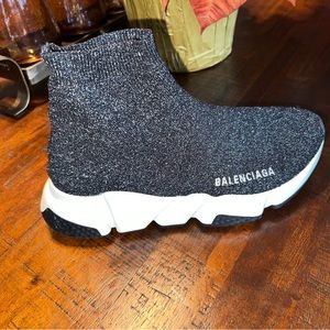 Black/White/Silver Balenciaga. Size 38.